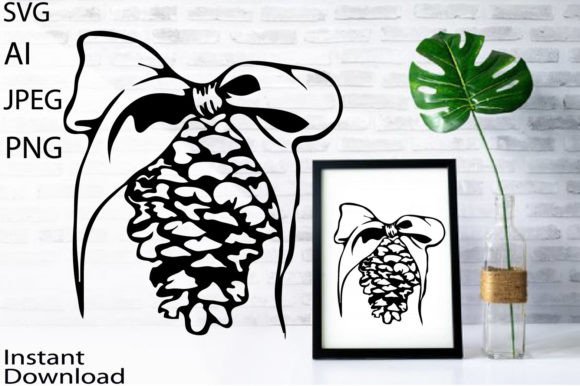 Christmas Cones: Festive Illustrations for Sellers