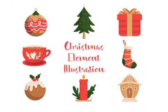Christmas Element Hand Draw Illustrations Review