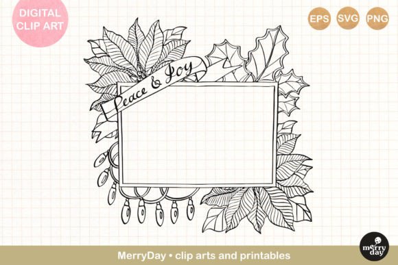 Christmas Frame Line Art: Essential Illustrations