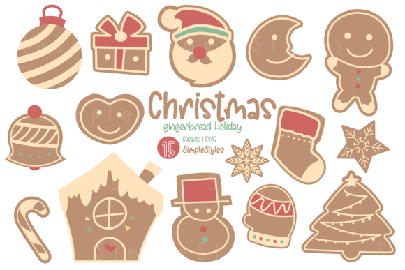 Christmas Gingerbread Holiday Clipart & Illustrations Review