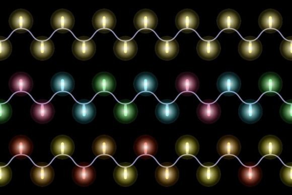 Christmas Lights Pattern Set: Festive Illustrations