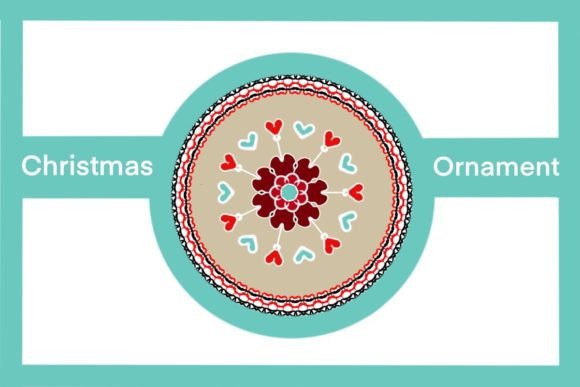 Christmas Ornament with Heart Design: Illustrations Review