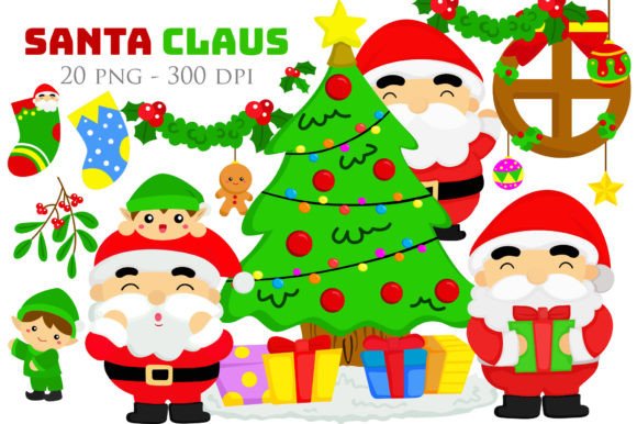Christmas Santa Claus IllustrationVector for Festive Illustrations