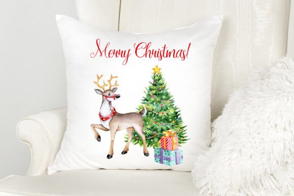 Christmas Tree and Santa Claus Reindeer Illustrations Review