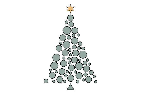 Christmas Tree Stylized EPS SVG PNG Review