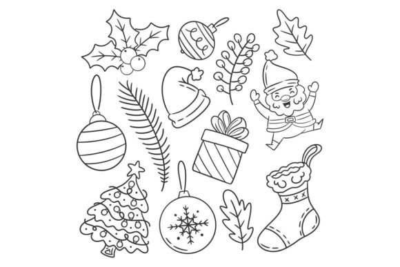 Hand Drawn Christmas Decoration Element & Illustrations Review