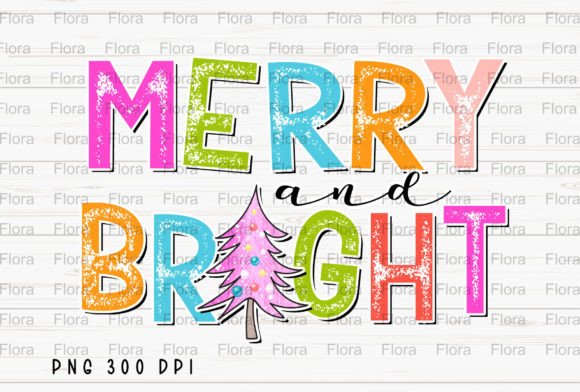 Merry and Bright Christmas Tree PNG: Festive Illustrations