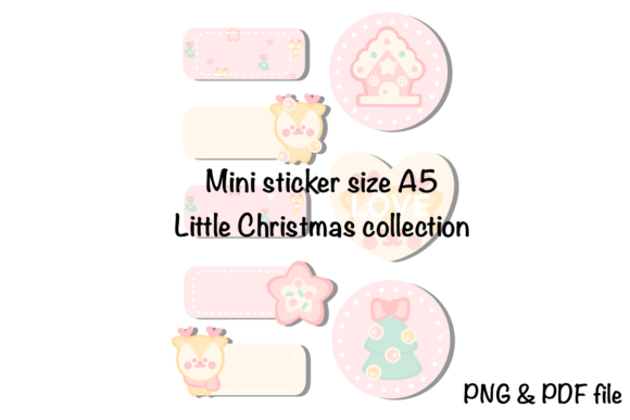 Mini Sticker Little Christmas: Festive Illustrations for Sellers