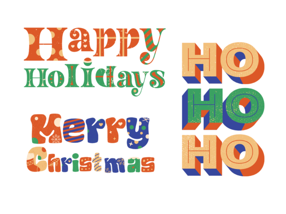 Retro Christmas Collection: Illustrations for Holiday Sales