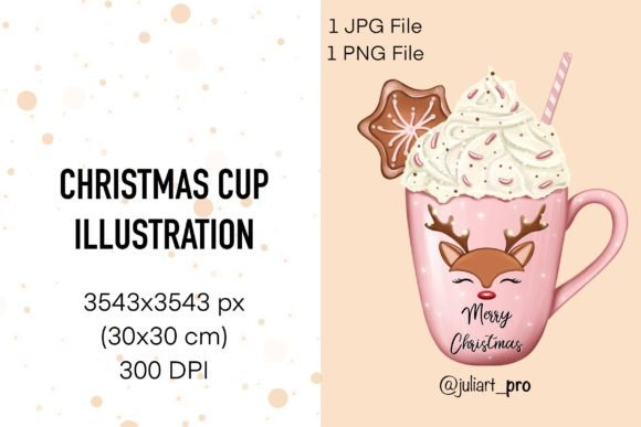 Review: Christmas Cup, Pink Cup, Xmas Cup Illustrations