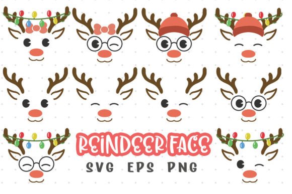 Review: Christmas Cute Reindeer Face for Holiday Projects