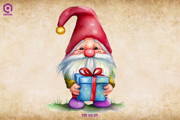 Review: Christmas Gnome Holding Gift Box Design