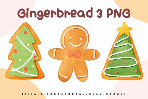 Reviewing Christmas Sweets Watercolor Clipar Illustrations