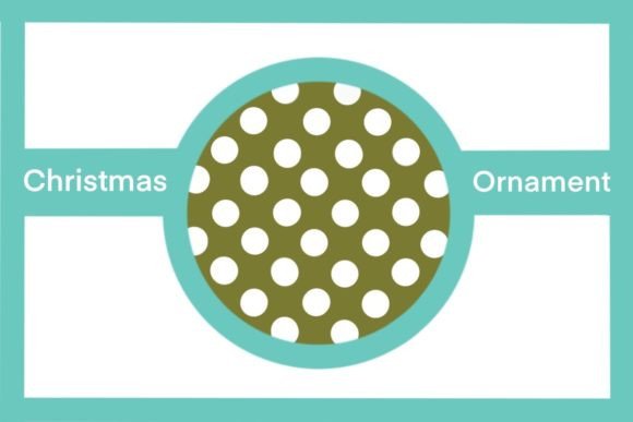 Round Polka Dot Ornament: Festive Illustrations