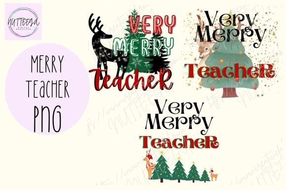 Teacher Christmas PNG: Festive Illustrations for Design